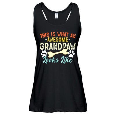 This Is What An Awesome Grandpaw Looks Like - Dog Grandpa Ladies Essential Flowy Tank