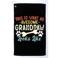 This Is What An Awesome Grandpaw Looks Like - Dog Grandpa Golf Towel