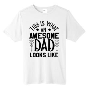 This Is What An Awesome Dad Looks Like Funny Dad Tall Fusion ChromaSoft Performance T-Shirt