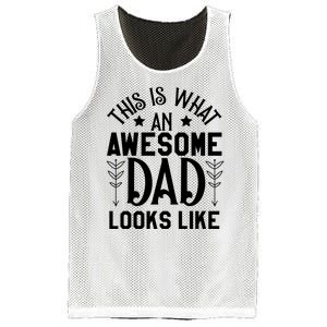 This Is What An Awesome Dad Looks Like Funny Dad Mesh Reversible Basketball Jersey Tank