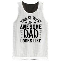 This Is What An Awesome Dad Looks Like Funny Dad Mesh Reversible Basketball Jersey Tank