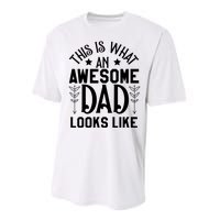 This Is What An Awesome Dad Looks Like Funny Dad Performance Sprint T-Shirt