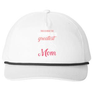 This Is What World's Greatest Mom Looks Like Mother's Day Great Gift Snapback Five-Panel Rope Hat