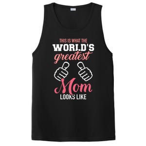 This Is What World's Greatest Mom Looks Like Mother's Day Great Gift PosiCharge Competitor Tank