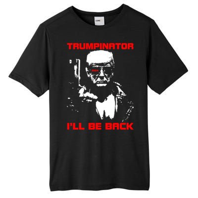 Trumpinator I Will Back Trump 2024 Tall Fusion ChromaSoft Performance T-Shirt