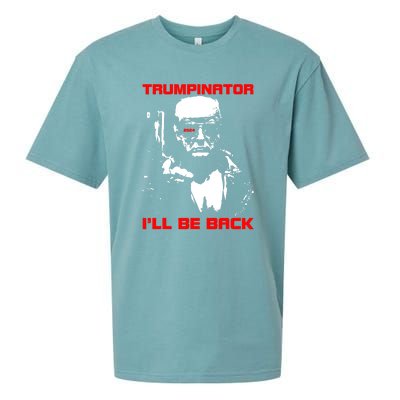 Trumpinator I Will Back Trump 2024 Sueded Cloud Jersey T-Shirt