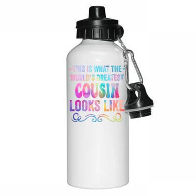 This Is What WorldS Greatest Cousin Looks Like MotherS Day Gift Aluminum Water Bottle 