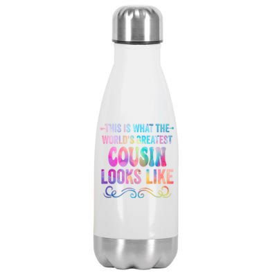 This Is What WorldS Greatest Cousin Looks Like MotherS Day Gift Stainless Steel Insulated Water Bottle