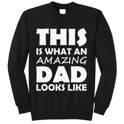 This Is What An Amazing Dad Looks Like Gift Sweatshirt