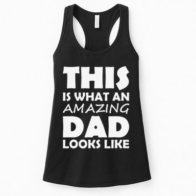 This Is What An Amazing Dad Looks Like Gift Womens Tank Top