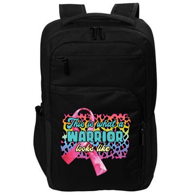 This Is What A Warrior Looks Like Breast Cancer Cute Gift Impact Tech Backpack