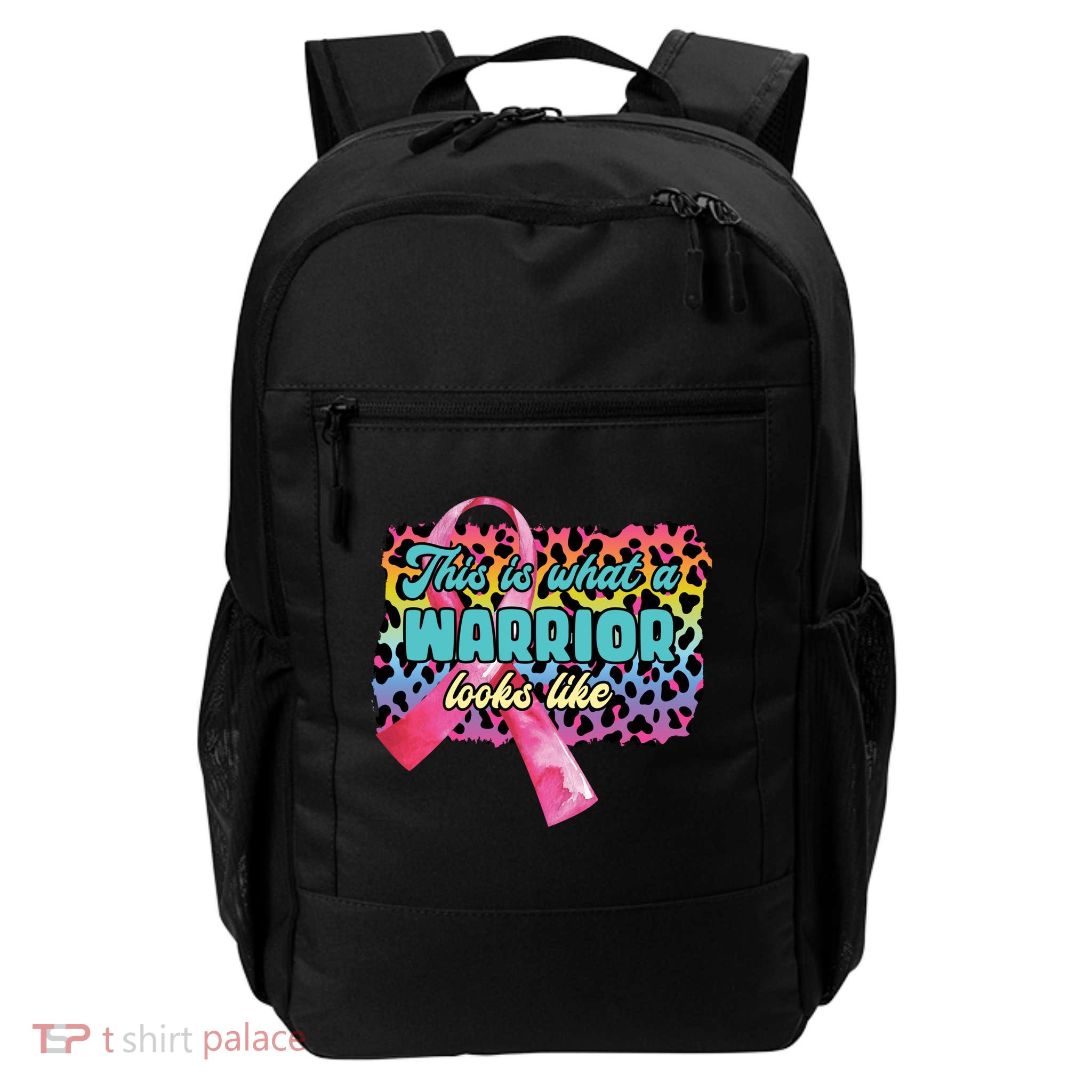 This Is What A Warrior Looks Like Breast Cancer Cute Gift Backpack