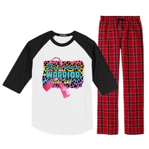 This Is What A Warrior Looks Like Breast Cancer Cute Gift Raglan Sleeve Pajama Set