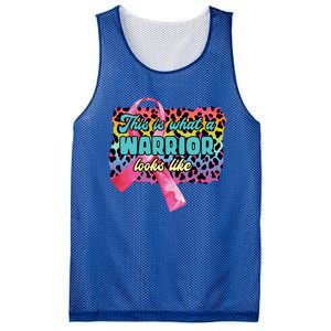 This Is What A Warrior Looks Like Breast Cancer Cute Gift Mesh Reversible Basketball Jersey Tank