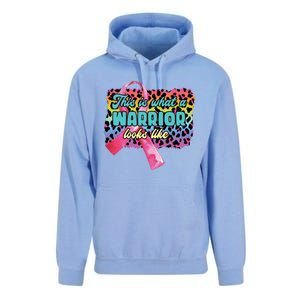 This Is What A Warrior Looks Like Breast Cancer Cute Gift Unisex Surf Hoodie