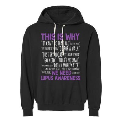 This Is Why We Need Lupus Awareness Garment-Dyed Fleece Hoodie