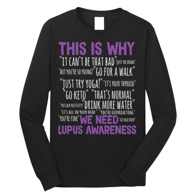 This Is Why We Need Lupus Awareness Long Sleeve Shirt