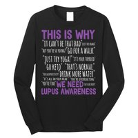 This Is Why We Need Lupus Awareness Long Sleeve Shirt