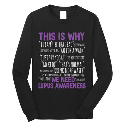 This Is Why We Need Lupus Awareness Long Sleeve Shirt