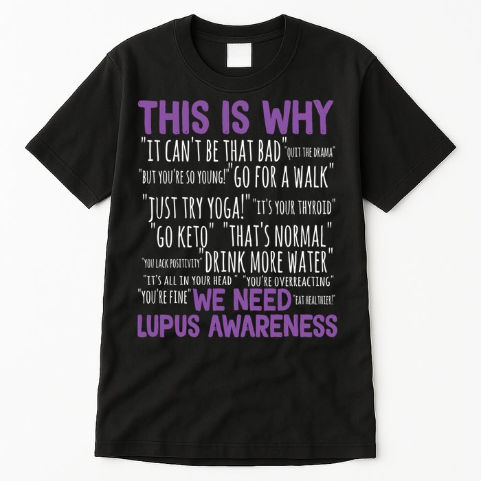 This Is Why We Need Lupus Awareness Tall T-Shirt