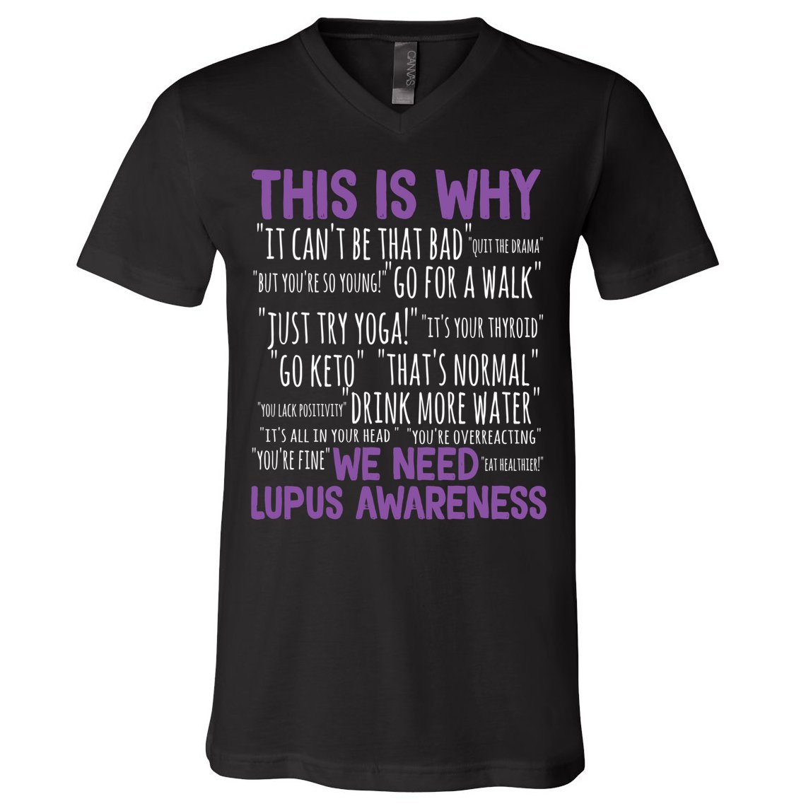This Is Why We Need Lupus Awareness V-Neck T-Shirt