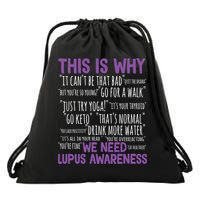 This Is Why We Need Lupus Awareness Drawstring Bag