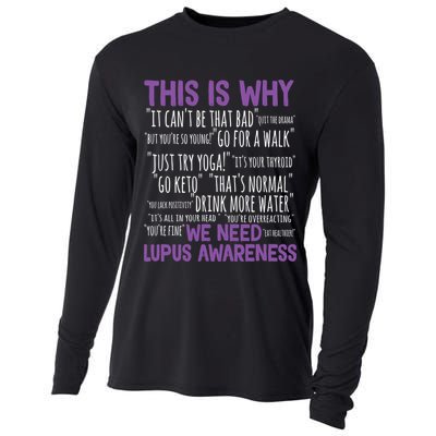 This Is Why We Need Lupus Awareness Cooling Performance Long Sleeve Crew