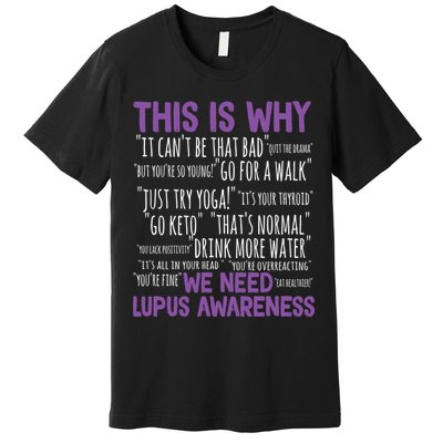 This Is Why We Need Lupus Awareness Premium T-Shirt