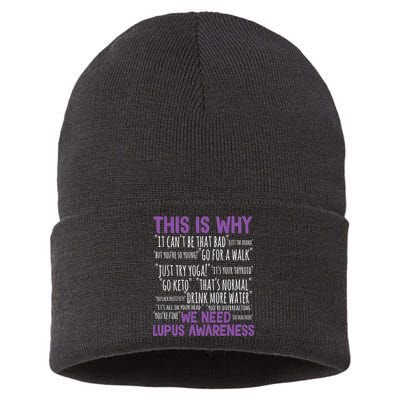 This Is Why We Need Lupus Awareness Sustainable Knit Beanie