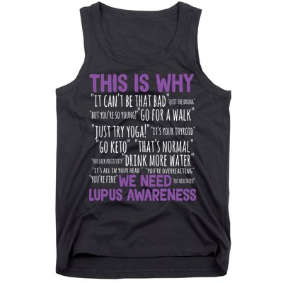 This Is Why We Need Lupus Awareness Tank Top