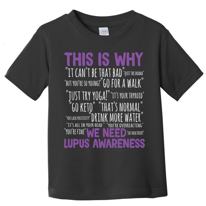 This Is Why We Need Lupus Awareness Toddler T-Shirt