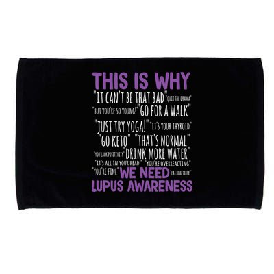 This Is Why We Need Lupus Awareness Microfiber Hand Towel