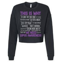 This Is Why We Need Lupus Awareness Cropped Pullover Crew