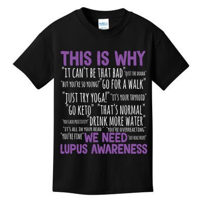 This Is Why We Need Lupus Awareness Kids T-Shirt