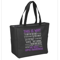 This Is Why We Need Lupus Awareness Zip Tote Bag