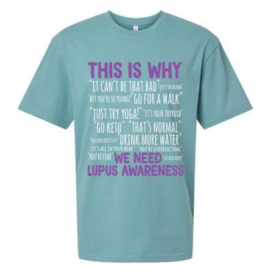 This Is Why We Need Lupus Awareness Sueded Cloud Jersey T-Shirt
