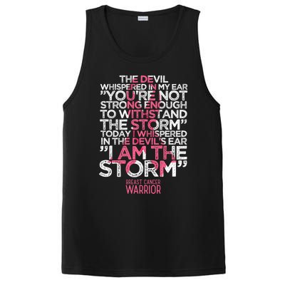 Today I Whispered I Am The Storm Breast Cancer Warrior Gift PosiCharge Competitor Tank