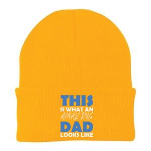 This Is What An Amazing Dad Looks Like Knit Cap Winter Beanie