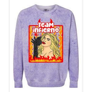 Team Infierno Wendy Guevara Funny Latina Colorblast Crewneck Sweatshirt