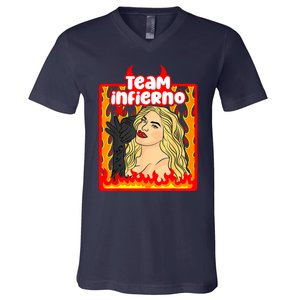 Team Infierno Wendy Guevara Funny Latina V-Neck T-Shirt