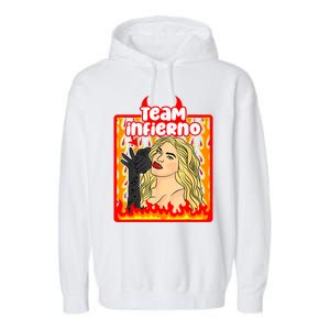 Team Infierno Wendy Guevara Funny Latina Garment-Dyed Fleece Hoodie