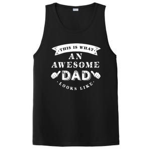 This Is What An Awesome Dad Looks Like Father PosiCharge Competitor Tank