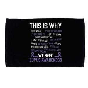 This Is Why We Need Lupus Awareness Autoimmune Disease Great Gift Microfiber Hand Towel