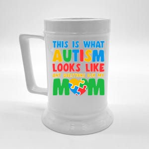 This Is What Autism Looks Like Any Questions Ask My Mom Gift Beer Stein