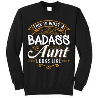 This Is What A Badass Aunt Looks Like Soon To Be Auntie Sweatshirt