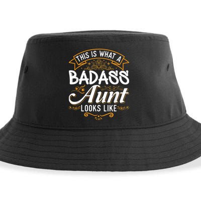 This Is What A Badass Aunt Looks Like Soon To Be Auntie Sustainable Bucket Hat