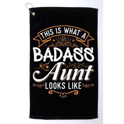 This Is What A Badass Aunt Looks Like Soon To Be Auntie Golf Towel