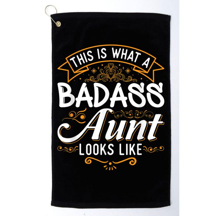 This Is What A Badass Aunt Looks Like Soon To Be Auntie Golf Towel