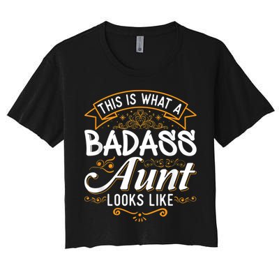 This Is What A Badass Aunt Looks Like Soon To Be Auntie Crop Top