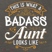 This Is What A Badass Aunt Looks Like Soon To Be Auntie Cotton Canvas Backpack